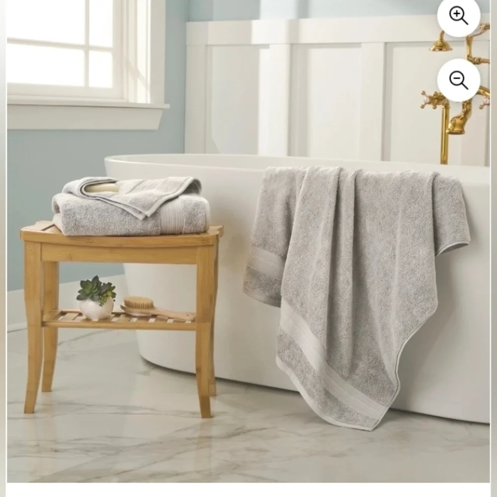 Purely Indulgent 2 Bath Towel 100% Cotton and Quick Dry Soft and Thick Durable
